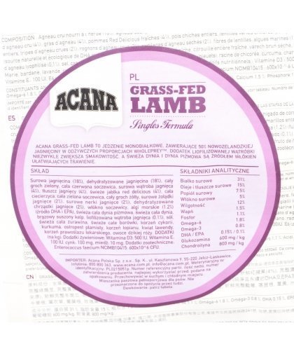 ACANA Dog Grass-Fed ėriena 2kg – 13