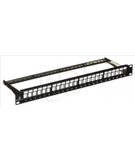 ALANTEC plākstera panelis 19 ", 1U, 24 ostas, nav uzstādīts (stūrakmeņiem)