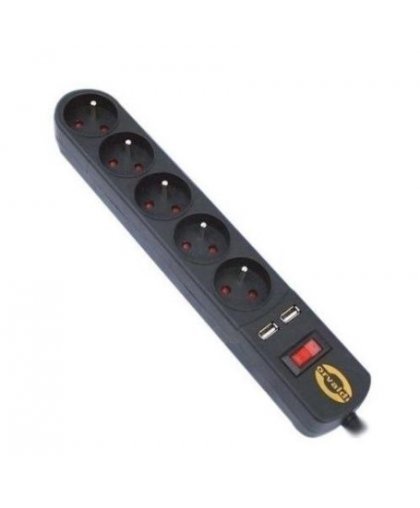 Power strip with surge protector ORVALDI ORV-5 3M USB