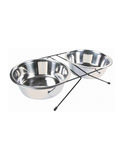 TRIXIE 24832 Dog Pet combination feeder & waterer 2x0.75 l