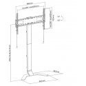 Mozi Art Series FS-11 floor stand for 37-80 "TVs