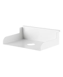 DELTACO OFFICE Shelf for track panel DELO-0155, white