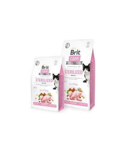Brit Care Cat GF Sterilized Sensitive (Fesh Rabbit) 2kg