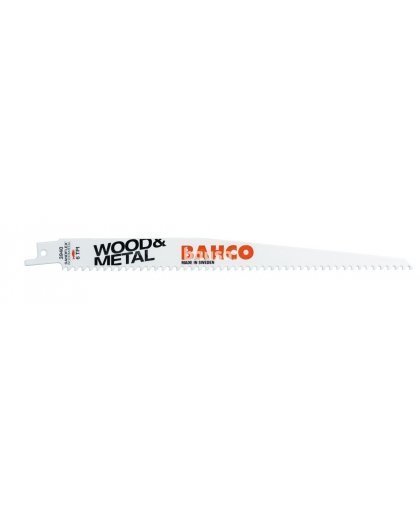 Bahco Tiesinio pjūklo geležtės Sandflex Bi-Metal 300mm*1,3mm SL 8/12TPI, Medienai ir metalui 5vnt