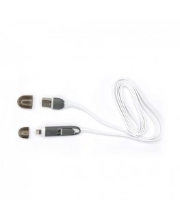 Sbox 2IN1W USB-Micro USB+IPH.5 M/M 1M white