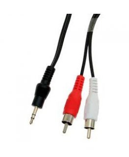 Sbox 3.5mm M.-2 X RCA M, 2M 3.5-2RCA-M/M-2