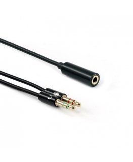 Sbox 3.5mm F. 4Pin - 2 X 3.5mm M. 3Pin 0.2m 35F-2X35M