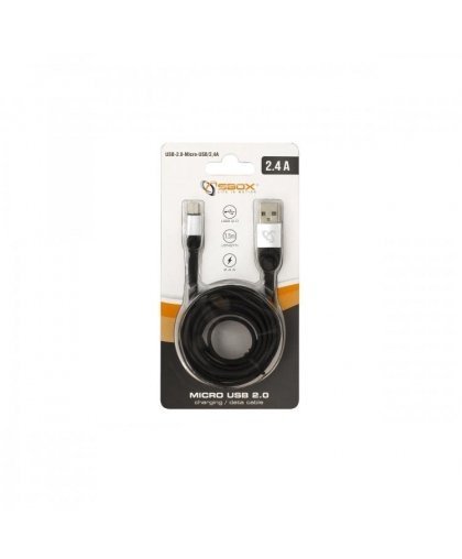 Sbox USB-Micro USB M/M 1.5m USB-MICRO-2,4A – 2