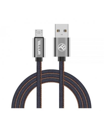Tellur Data cable, USB to Micro USB, 1m denim