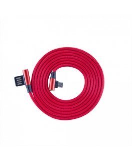 Sbox USB-Micro USB 90 M/M 1.5m USB-MICRO-90R strawberry red