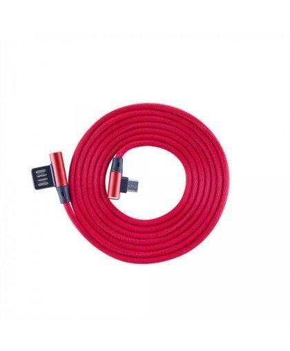 Sbox USB-Micro USB 90 M/M 1.5m USB-MICRO-90R strawberry red