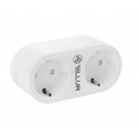 Tellur WiFi AC Dual Plug, Energy reading, 16A, 2400W Tellur WiFi AC Dual Plug, Energy reading, 16A, 2400W