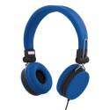 STREETZ headphones with microphone, foldable, 3.5 mm, 1.5 m cable, blue HL-W201 STREETZ headphones with microphone, foldable, 3.5 mm, 1.5 m cable, blue HL-W201