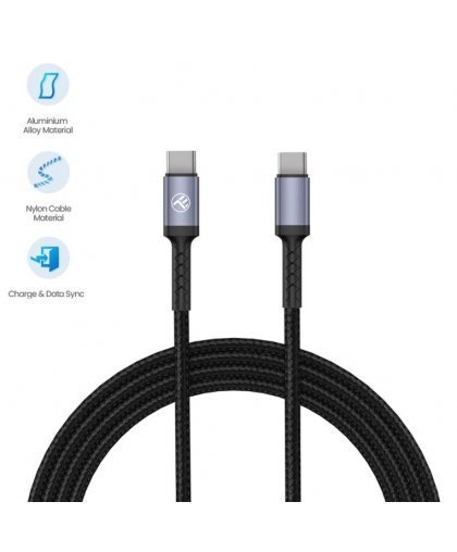 Tellur Type-C To Type-C cable 3A, 60W, 1m black – 2