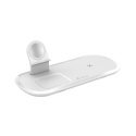 Devia 3 in 1 Wireless Charger for iPhone / Airpods / Apple Watch 5V / 2A / 15W / + USB-C Cable / White Devia 3 in 1 Wireless Charger for iPhone / Airpods / Apple Watch 5V / 2A / 15W / + USB-C Cable / White