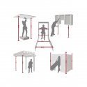 Piher Telescopic support Multi-prop P3 155-290cm. Max 300 / 450kg