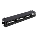 Deltacoimp DELTACO 19 "cable panel, metal / plastic, 2U, black / 19-20 Deltacoimp DELTACO 19 "cable panel, metal / plastic, 2U, black / 19-20