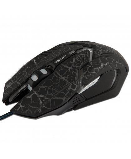 E-Blue E-Blue E-Blue Aurora Gaming Mouse with Extra Buttons / LED RGB / 4000 DPI / Avago Chipset / USB Black – 11