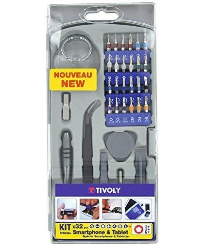 Mobile phone, tablet repair tool set. 32pcs., TIVOLY France – 3