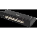 DELTACO Patch Panel, 8xRJ45, Cat6a, Wall Mountable, 10Gbps, Krone Terminals, Metal, Juodas / PAN-211 DELTACO Patch Panel, 8xRJ45, Cat6a, Wall Mountable, 10Gbps, Krone Terminals, Metal, Juodas / PAN-211