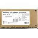 DELTACO Patch Panel, 8xRJ45, Cat6a, Wall Mountable, 10Gbps, Krone Terminals, Metal, Juodas / PAN-211 DELTACO Patch Panel, 8xRJ45, Cat6a, Wall Mountable, 10Gbps, Krone Terminals, Metal, Juodas / PAN-211