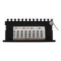 DELTACO Patch Panel, 8xRJ45, Cat6a, Wall Mountable, 10Gbps, Krone Terminals, Metal, Juodas / PAN-211 DELTACO Patch Panel, 8xRJ45, Cat6a, Wall Mountable, 10Gbps, Krone Terminals, Metal, Juodas / PAN-211