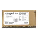 DELTACO Patch Panel, 8xRJ45, Cat6a, Wall Mountable, 10Gbps, Krone Terminals, Metal, Juodas / PAN-211 DELTACO Patch Panel, 8xRJ45, Cat6a, Wall Mountable, 10Gbps, Krone Terminals, Metal, Juodas / PAN-211
