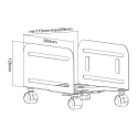 Universal mobile processor stand DELTACO OFFICE black / DELO-0159