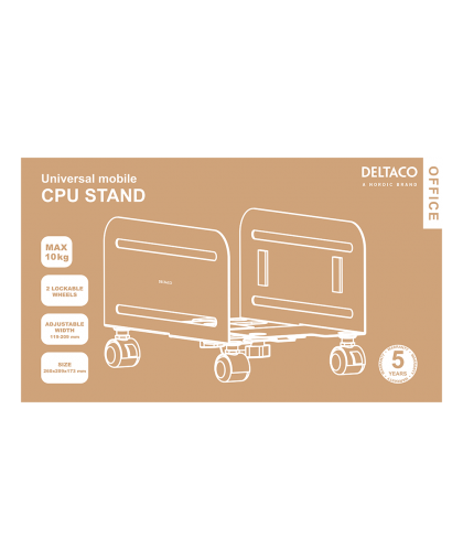 Universal mobile processor stand DELTACO OFFICE black / DELO-0159 – 6