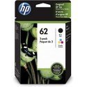 HP 62 2-pack Black/Tri-color
