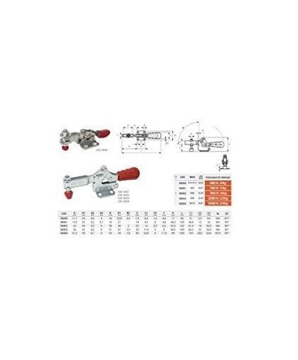 Piher Horizontalus svirtinis spaustuvas M8, 34mm, max 2200N – 4