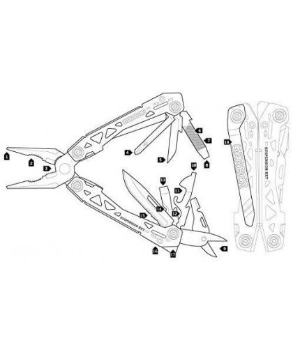 Multirinkinys Gerber Suspension NXT Compact Multi-tool, Blister – 9