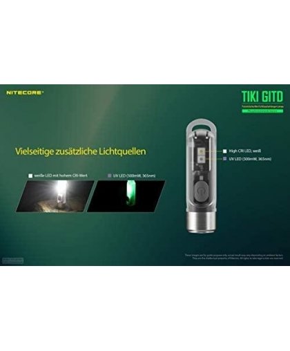 FLASHLIGHT T SERIES 300 LUMENS/TIKI GITD NITECORE – 7