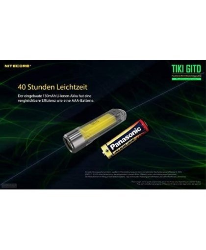 FLASHLIGHT T SERIES 300 LUMENS/TIKI GITD NITECORE – 10