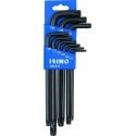 Torx set of L-shaped wrenches 9 pcs TR10-TR50 Decomposition Torx set of L-shaped wrenches 9 pcs TR10-TR50 Decomposition