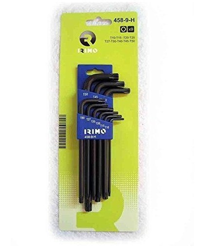 Torx set of L-shaped wrenches 9 pcs TR10-TR50 Decomposition – 4