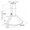 Akpo WK-4 Dandys 50 Wall-mounted Juodas Akpo WK-4 Dandys 50 Wall-mounted Juodas