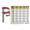 Piher Clamps MAXI R 120cm, mouth depth 16 cm, 10000N Piher Clamps MAXI R 120cm, mouth depth 16 cm, 10000N