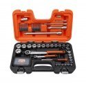 Bahco Galvučių su antgaliais komplektas 1/4“ ir 1/2“ 4-27mm, ilgi ir trumpi antgaliai, 79 vnt Bahco Galvučių su antgaliais komplektas 1/4“ ir 1/2“ 4-27mm, ilgi ir trumpi antgaliai, 79 vnt