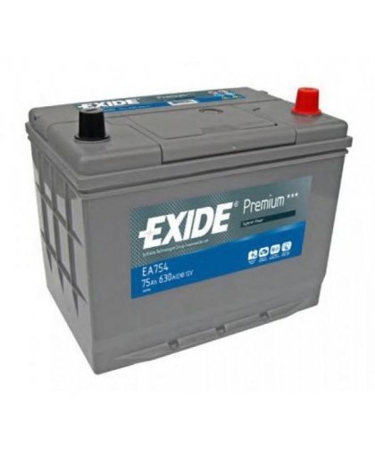 Exide Battery 75 Ah 630 A