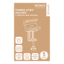 DELTACO OFFICE extension holder, white / DELO-0201