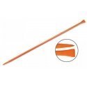 Truper San Angelo straight crowbar 7.2kg, 25x1750mm. One end is pointed, the other is 72mm wide flat. Hexagonal rod, hardened st