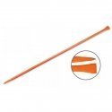 Truper San Angelo straight crowbar 7.2kg, 25x1750mm. One end is pointed, the other is 72mm wide flat. Hexagonal rod, hardened st