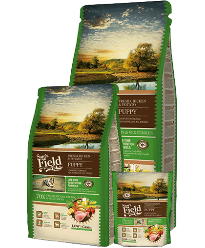 Sam´s Field Dog Fresh with chicken and potatoes PUPPY 13kg