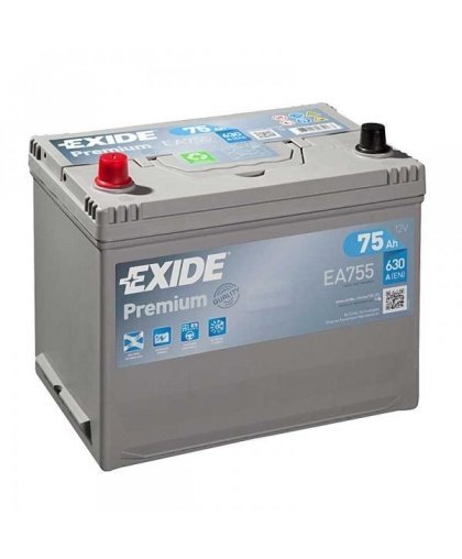 Exide Battery 75 Ah 630 A