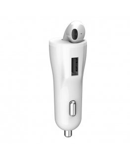 XO CB1 Car charger + Earphone Bluetooth 5.0 / Baltas