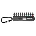 Bahco Shock nozzle set 25mm 11pcs, with carbine, PH, PZ, TORX + holder