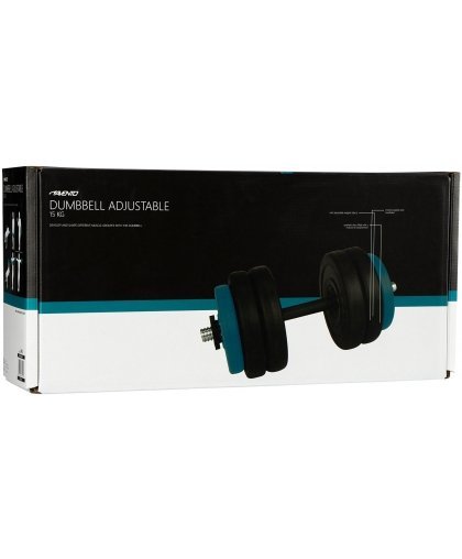 Schreuders Sport Hantelis keič. svorio 15kg AVENTO 42DF sintetinis – 5