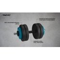 Schreuders Sport Hantelis keič. svorio 15kg AVENTO 42DF sintetinis