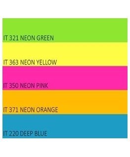 Colored Neon Paper Double A, 75g, A4, 500 Sheets, Rainbow 4 Neon Green, Neon Yellow, Neon Orange